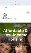 How lowincomehousing.us looks like on a mobile device such as an iPhone.