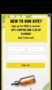 How lowpricebud.co looks like on a mobile device such as an iPhone.