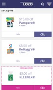 How lozo.com looks like on a mobile device such as an iPhone.