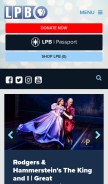 How lpb.org looks like on a mobile device such as an iPhone.