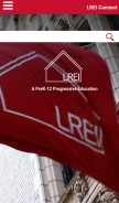 How lrei.org looks like on a mobile device such as an iPhone.