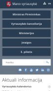 How lrv.lt looks like on a mobile device such as an iPhone.