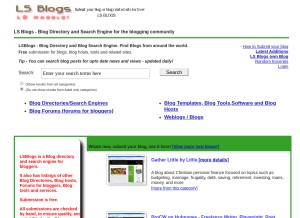 How lsblogs.com looks like on a tablet such as an iPad.