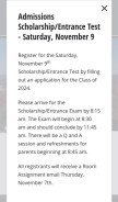 How lschs.org looks like on a mobile device such as an iPhone.