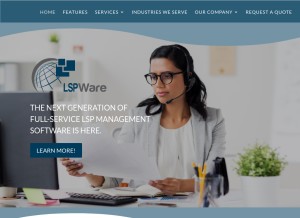 How lspware.com looks like on a tablet such as an iPad.