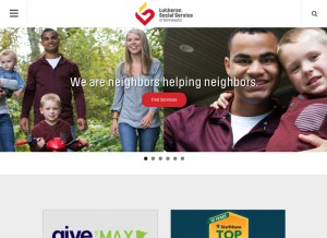 How lssmn.org looks like on a tablet such as an iPad.