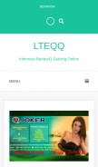 How lteqq.com looks like on a mobile device such as an iPhone.