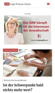 How lto.de looks like on a mobile device such as an iPhone.