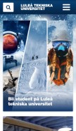 How ltu.se looks like on a mobile device such as an iPhone.