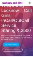 How lucknowcallgirls4u.com looks like on a mobile device such as an iPhone.