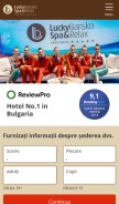 How luckybansko.ro looks like on a mobile device such as an iPhone.