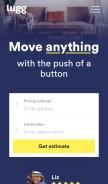 How lugg.com looks like on a mobile device such as an iPhone.
