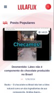 How lulaflix.com.br looks like on a mobile device such as an iPhone.