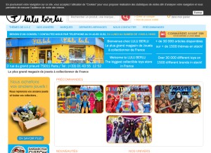 How lulu-berlu.com looks like on a tablet such as an iPad.