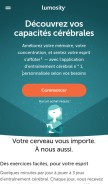 How lumosity.com looks like on a mobile device such as an iPhone.