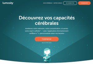 How lumosity.com looks like on a tablet such as an iPad.
