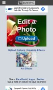 How lunapic.com looks like on a mobile device such as an iPhone.