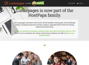 How lunarbreeze.com looks like on a tablet such as an iPad.
