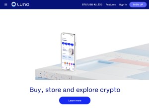 How luno.com looks like on a tablet such as an iPad.