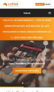 How lupus-ddns.de looks like on a mobile device such as an iPhone.