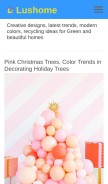 How lushome.com looks like on a mobile device such as an iPhone.