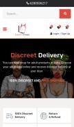 How lustystore.com looks like on a mobile device such as an iPhone.