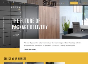 How luxerone.com looks like on a tablet such as an iPad.