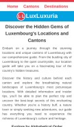 How luxluxuria.com looks like on a mobile device such as an iPhone.