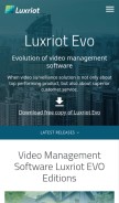 How luxriot.com looks like on a mobile device such as an iPhone.