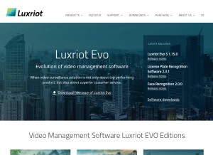 How luxriot.com looks like on a tablet such as an iPad.