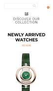 How luxurysouq.com looks like on a mobile device such as an iPhone.
