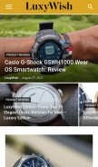 How luxywish.com looks like on a mobile device such as an iPhone.