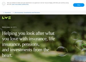 How lv.com looks like on a tablet such as an iPad.