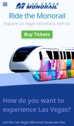 How lvmonorail.com looks like on a mobile device such as an iPhone.