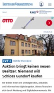 How lvz.de looks like on a mobile device such as an iPhone.