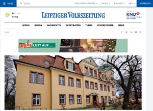How lvz.de looks like on a tablet such as an iPad.