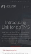 How lwolf.com looks like on a mobile device such as an iPhone.