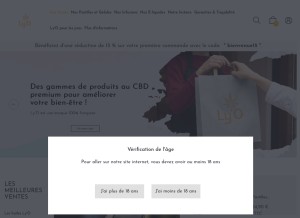 How ly-o.fr looks like on a tablet such as an iPad.
