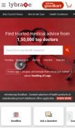 How lybrate.com looks like on a mobile device such as an iPhone.