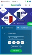How lycamobile.com looks like on a mobile device such as an iPhone.
