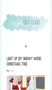 How lydioutloud.com looks like on a mobile device such as an iPhone.
