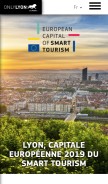 How lyon-france.com looks like on a mobile device such as an iPhone.