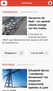 How lyonmag.com looks like on a mobile device such as an iPhone.