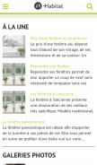 How m-habitat.fr looks like on a mobile device such as an iPhone.