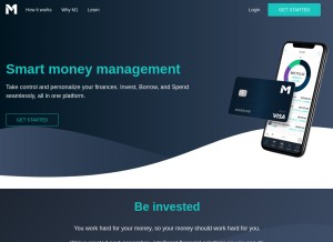 How m1finance.com looks like on a tablet such as an iPad.