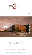 How m3eng.com looks like on a mobile device such as an iPhone.