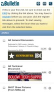 How m4carbine.net looks like on a mobile device such as an iPhone.