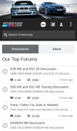 How m5board.com looks like on a mobile device such as an iPhone.