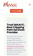 How maaccretouch.com looks like on a mobile device such as an iPhone.