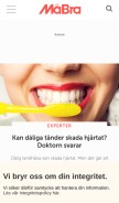 How mabra.com looks like on a mobile device such as an iPhone.